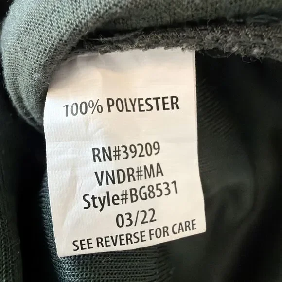 Burnside Men's Sz L Performance Jogger Pants Olive Green Army Zip Pocket BG8531 - Picture 10 of 16